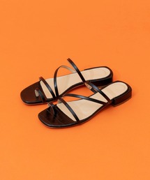 FABIO RUSCONI | 【FABIO RUSCONI/ファビオ ルスコーニ】ローヒールストラップサンダル【MAISON SPECIAL/メゾンスペシャル】(サンダル)