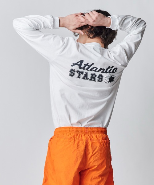 Atlantic STARS(アトランティックスターズ)の「ATLANTIC STARS WEAR | LONG TEE / ロング Tシャツ・ロンT(Tシャツ/カットソー・メンズ・ホワイト/ブラック・S/M/L)」の1枚目の写真