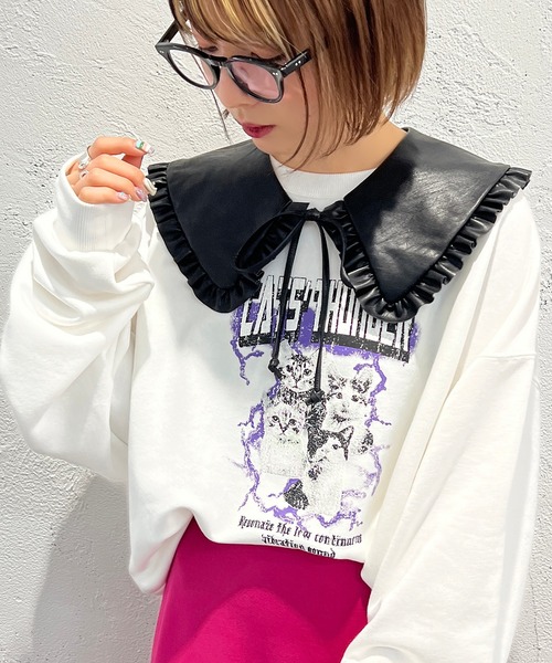 apres jour mignon（アプレジュールミニョン）の「アソートヴィンテージスウェット【ZOZOTOWN限定アイテム】（スウェット・レディース・オフホワイト/ブラック/ホワイト系その他/ブラック系その他/その他/ナチュラル・X-LARGE/フリー）」の3枚目の写真