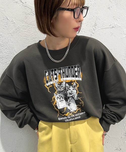 apres jour mignon（アプレジュールミニョン）の「アソートヴィンテージスウェット【ZOZOTOWN限定アイテム】（スウェット・レディース・オフホワイト/ブラック/ホワイト系その他/ブラック系その他/その他/ナチュラル・X-LARGE/フリー）」の5枚目の写真