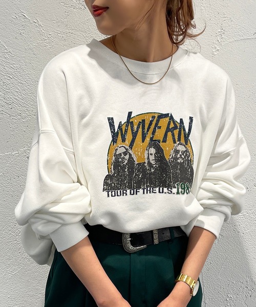 apres jour mignon（アプレジュールミニョン）の「アソートヴィンテージスウェット【ZOZOTOWN限定アイテム】（スウェット・レディース・オフホワイト/ブラック/ホワイト系その他/ブラック系その他/その他/ナチュラル・X-LARGE/フリー）」の2枚目の写真