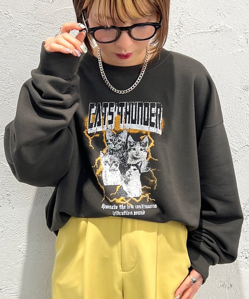 apres jour mignon（アプレジュールミニョン）の「アソートヴィンテージスウェット【ZOZOTOWN限定アイテム】（スウェット・レディース・オフホワイト/ブラック/ホワイト系その他/ブラック系その他/その他/ナチュラル・X-LARGE/フリー）」の14枚目の写真