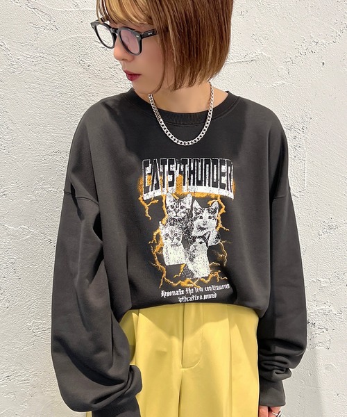 apres jour mignon（アプレジュールミニョン）の「アソートヴィンテージスウェット【ZOZOTOWN限定アイテム】（スウェット・レディース・オフホワイト/ブラック/ホワイト系その他/ブラック系その他/その他/ナチュラル・X-LARGE/フリー）」の15枚目の写真