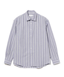 COLONY CLOTHING / ホワイトストライプ ワイドカラーシャツ