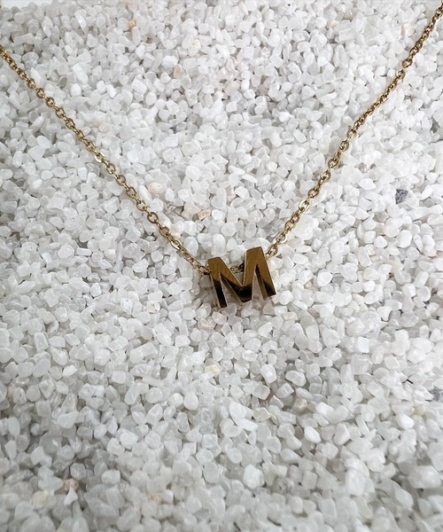 blackdia ocean(ブラックダイヤオーシャン)の「blackdia ocean ステンレス14KGPイニシャルネックレス(ネックレス・レディース・シルバー/ゴールド・K/Y/A/C/E/H/J/N/R/T/S/M/I)」の10枚目の写真