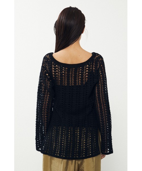BLACK BY MOUSSY（ブラックバイマウジー）の「crochet knit tops