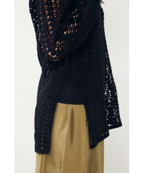 BLACK BY MOUSSY（ブラックバイマウジー）の「crochet knit tops