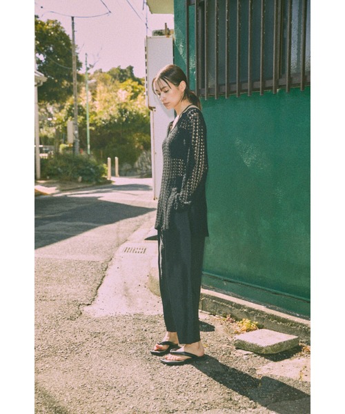 クロシェトップス BLACK BY MOUSSY（ブラックバイマウジー）の「crochet knit tops