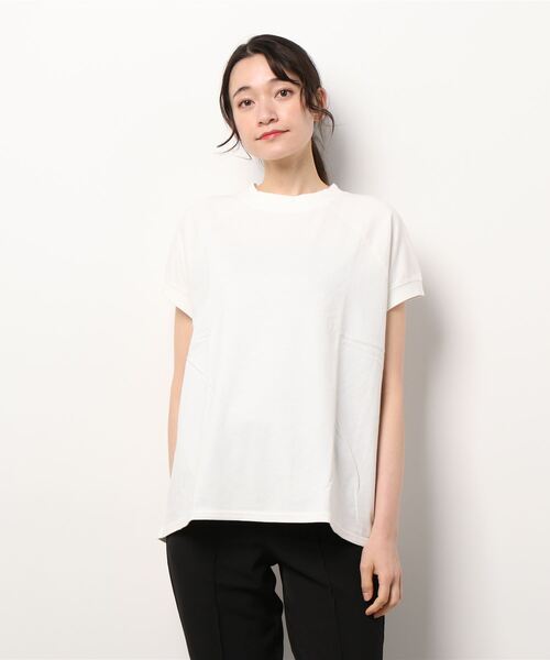 nappalm(ナップパーム)の「【 nappalm / ナップパーム 】 天竺フレンチスリーブプルオーバー French sleeve PO 412920284 NPP(Tシャツ/カットソー・レディース・ブラック/オフホワイト/ナチュラル・FREE)」の1枚目の写真