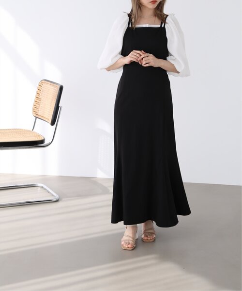 RAY CASSIN（レイカズン）の「マーメイドキャミワンピース（ワンピース・レディース・ブラウン/クリーム/ブラック・FREE）」の18枚目の写真