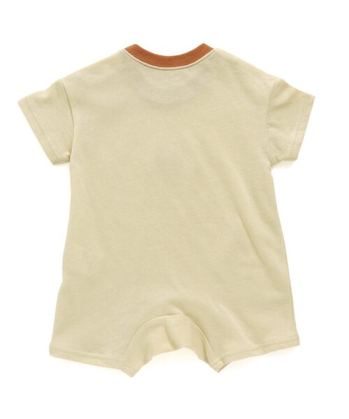 Ampersand(アンパサンド)の「動物ワンポイントロンパス(ロンパース・キッズ・ベージュ/ブルー/オフホワイト・60/70/80)」の4枚目の写真