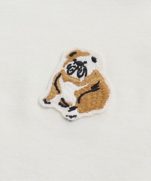 Ampersand(アンパサンド)の「動物ワンポイントロンパス(ロンパース・キッズ・ベージュ/ブルー/オフホワイト・60/70/80)」の14枚目の写真