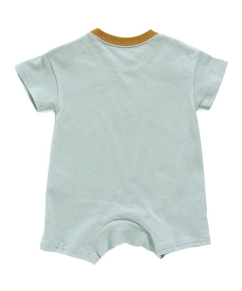 Ampersand(アンパサンド)の「動物ワンポイントロンパス(ロンパース・キッズ・ベージュ/ブルー/オフホワイト・60/70/80)」の6枚目の写真