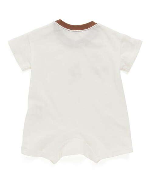 Ampersand(アンパサンド)の「動物ワンポイントロンパス(ロンパース・キッズ・ベージュ/ブルー/オフホワイト・60/70/80)」の5枚目の写真