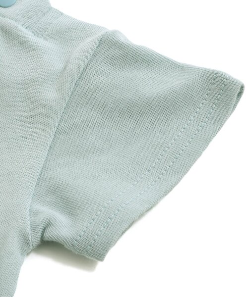 Ampersand(アンパサンド)の「動物ワンポイントロンパス(ロンパース・キッズ・ベージュ/ブルー/オフホワイト・60/70/80)」の8枚目の写真