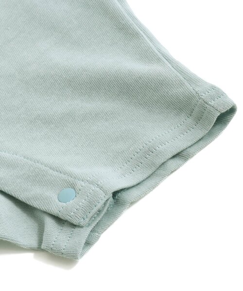 Ampersand(アンパサンド)の「動物ワンポイントロンパス(ロンパース・キッズ・ベージュ/ブルー/オフホワイト・60/70/80)」の9枚目の写真