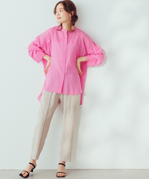 hunch（ハンチ）の「リネンライク テーパードパンツ（その他パンツ・レディース・ブラック/ベージュ/グリーン・FREE）」の6枚目の写真