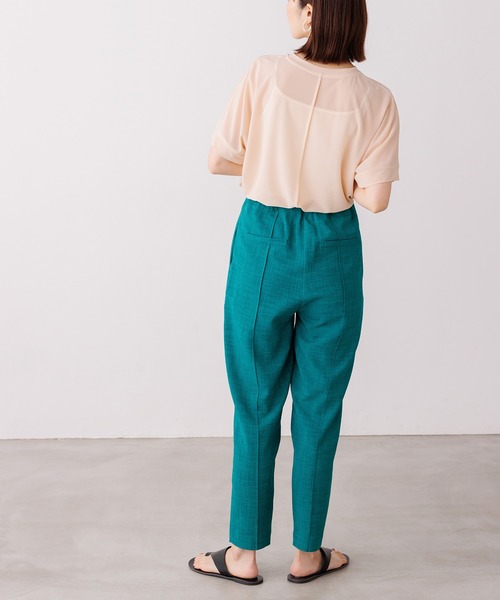 hunch（ハンチ）の「リネンライク テーパードパンツ（その他パンツ・レディース・ブラック/ベージュ/グリーン・FREE）」の8枚目の写真
