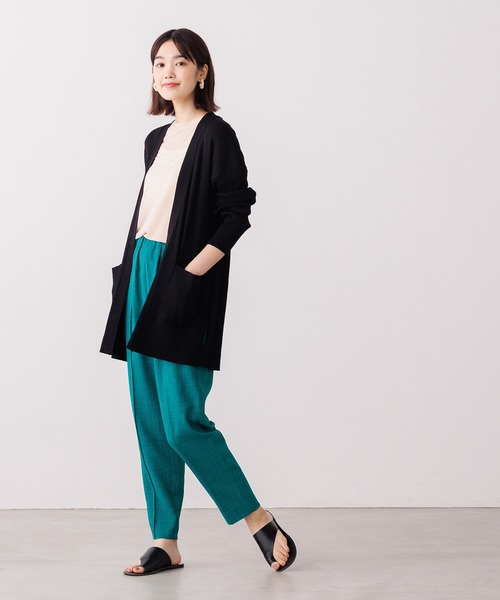 hunch（ハンチ）の「リネンライク テーパードパンツ（その他パンツ・レディース・ブラック/ベージュ/グリーン・FREE）」の10枚目の写真