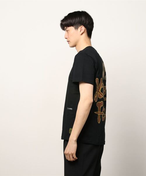 Subciety（サブサエティ）の「TAG S/S（Tシャツ/カットソー・メンズ・ホワイト/ブラック系その他/ブラック×パープル・SMALL/MEDIUM/LARGE/X-LARGE/XX-LARGE）」の14枚目の写真