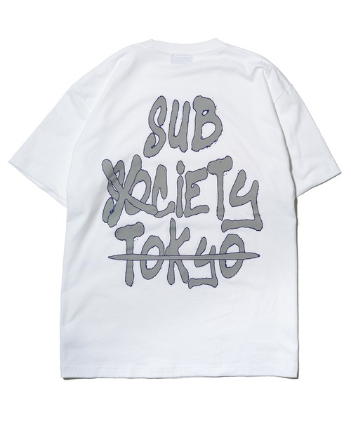 Subciety（サブサエティ）の「TAG S/S（Tシャツ/カットソー・メンズ・ホワイト/ブラック系その他/ブラック×パープル・SMALL/MEDIUM/LARGE/X-LARGE/XX-LARGE）」の11枚目の写真