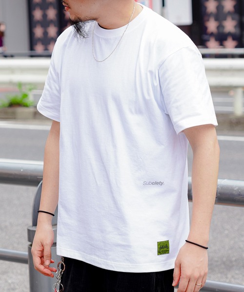 Subciety（サブサエティ）の「TAG S/S（Tシャツ/カットソー・メンズ・ホワイト/ブラック系その他/ブラック×パープル・SMALL/MEDIUM/LARGE/X-LARGE/XX-LARGE）」の9枚目の写真