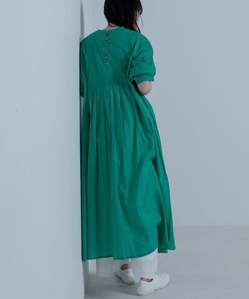 LUPILIEN(ルピリアン)の「Made in India◇綿ボイル シャーリング2WAYワンピース(ワンピース・レディース・ブラック/ベージュ/カーキ/グリーン・FREE)」の16枚目の写真