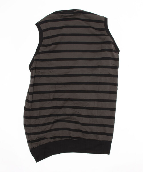 JULIUS（ユリウス）の「JULIUS/ユリウス/ボーダーノースリーブ/707CUM4（タンクトップ・メンズ・ホワイト/ブラック・1/2/3）」の7枚目の写真