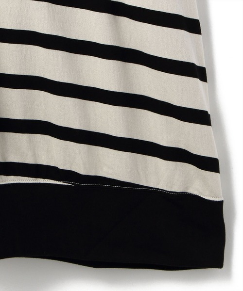 JULIUS（ユリウス）の「JULIUS/ユリウス/ボーダーノースリーブ/707CUM4（タンクトップ・メンズ・ホワイト/ブラック・1/2/3）」の4枚目の写真