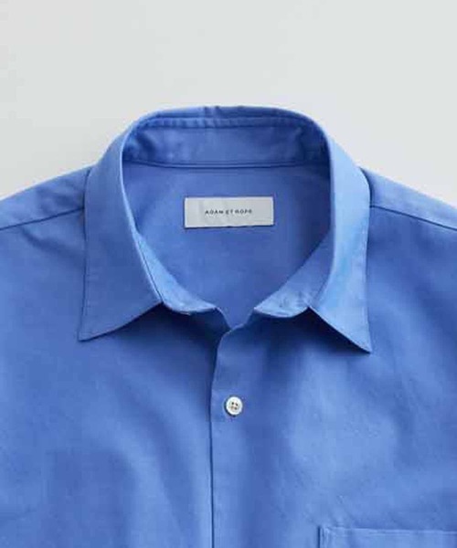 ADAM ET ROPE'（アダムエロペ）の「ビッグシルエット レギュラーカラー 半袖シャツ（シャツ/ブラウス・メンズ・ホワイト/ブルー・M/L）」の13枚目の写真