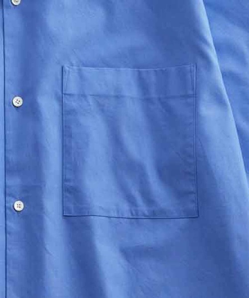 ADAM ET ROPE'（アダムエロペ）の「ビッグシルエット レギュラーカラー 半袖シャツ（シャツ/ブラウス・メンズ・ホワイト/ブルー・M/L）」の16枚目の写真