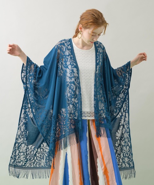 CLOCHE（クロシェ）の「cloche レース重ねタンク（タンクトップ・レディース・ホワイト/ブラック・FREE）」の9枚目の写真