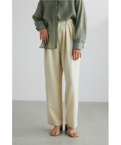 STYLEMIXER（スタイルミキサー）の「ルーズスリータックパンツ（スラックス・レディース・ライトベージュ/ピンク/アイボリー/ブラック・MEDIUM/X-SMALL/SMALL）」の3枚目の写真