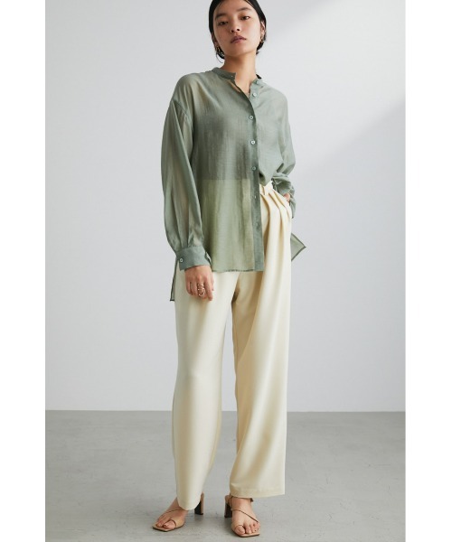 STYLEMIXER（スタイルミキサー）の「ルーズスリータックパンツ（スラックス・レディース・ライトベージュ/ピンク/アイボリー/ブラック・MEDIUM/X-SMALL/SMALL）」の9枚目の写真