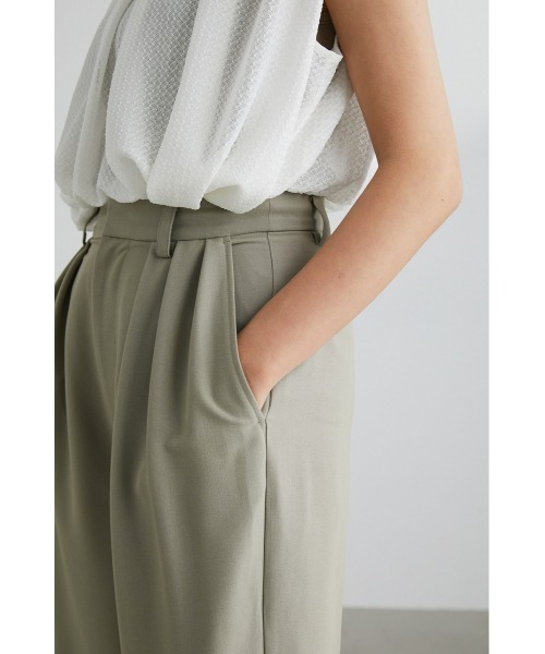 STYLEMIXER（スタイルミキサー）の「ルーズスリータックパンツ（スラックス・レディース・ライトベージュ/ピンク/アイボリー/ブラック・MEDIUM/X-SMALL/SMALL）」の21枚目の写真