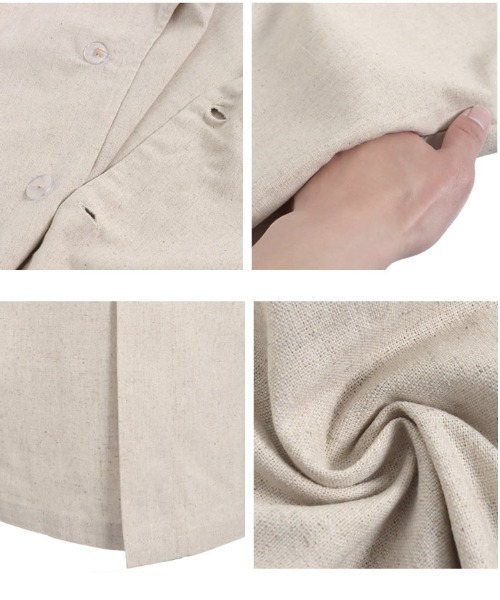 KOBE LETTUCE（コウベレタス）の「選べるリネンorデニムロングジレ（ベスト・レディース・ブラック/ブラック系1/ブラウン系/ブラウン系1/ベージュ系/ベージュ系1/その他/その他1・1/2）」の21枚目の写真