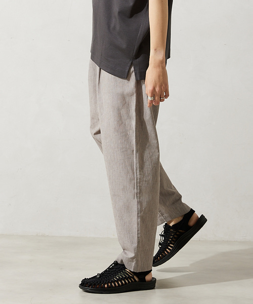 JOURNAL STANDARD relume（ジャーナルスタンダード　レリューム）の「AIRLY TOP イージーパンツ（その他パンツ・メンズ・エメラルドブルー/ブラック/アイボリー/ブラウン系その他・MEDIUM/LARGE）」の3枚目の写真