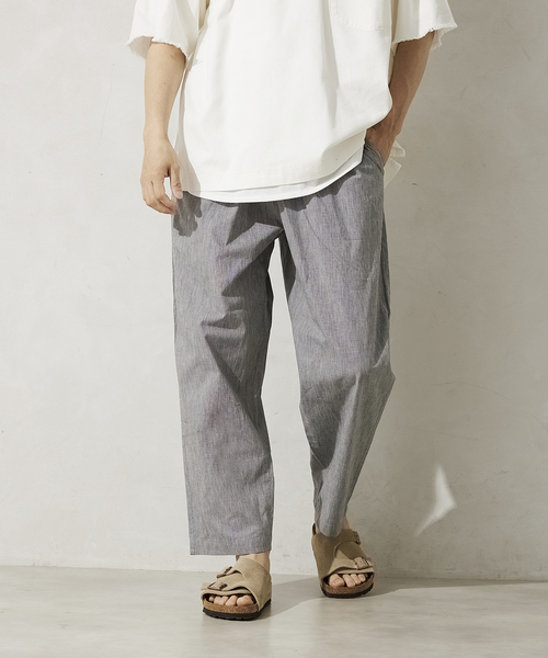 JOURNAL STANDARD relume（ジャーナルスタンダード　レリューム）の「AIRLY TOP イージーパンツ（その他パンツ・メンズ・エメラルドブルー/ブラック/アイボリー/ブラウン系その他・MEDIUM/LARGE）」の2枚目の写真