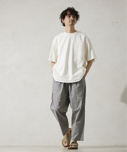 JOURNAL STANDARD relume（ジャーナルスタンダード　レリューム）の「AIRLY TOP イージーパンツ（その他パンツ・メンズ・エメラルドブルー/ブラック/アイボリー/ブラウン系その他・MEDIUM/LARGE）」の5枚目の写真