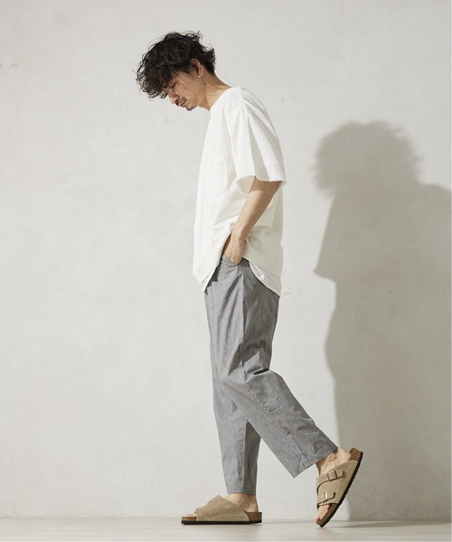 JOURNAL STANDARD relume（ジャーナルスタンダード　レリューム）の「AIRLY TOP イージーパンツ（その他パンツ・メンズ・エメラルドブルー/ブラック/アイボリー/ブラウン系その他・MEDIUM/LARGE）」の7枚目の写真