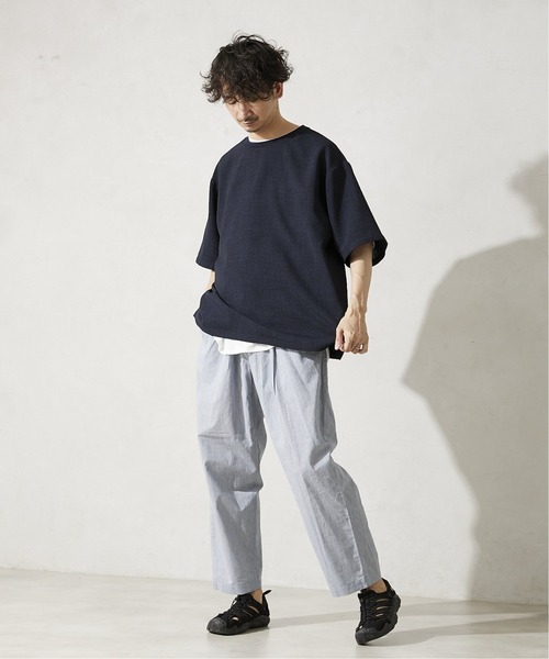 JOURNAL STANDARD relume（ジャーナルスタンダード　レリューム）の「AIRLY TOP イージーパンツ（その他パンツ・メンズ・エメラルドブルー/ブラック/アイボリー/ブラウン系その他・MEDIUM/LARGE）」の10枚目の写真