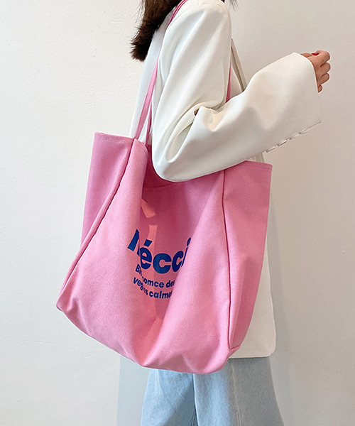 c.u.l（シーユーエル）の「【c.u.l】mecciロゴキャンパスカラートートバッグ cula394（トートバッグ・レディース・ピンク/イエロー/オレンジ/グリーン/アイボリー・FREE）」の16枚目の写真