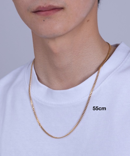HYPE（ハイプ）の「【HYPE】ハイプ/ [ゴールド]3mmチェーン ネックレス/50cm,55cm,60cm（ネックレス・メンズ・ゴールド・50cm/60cm/55cm）」の6枚目の写真