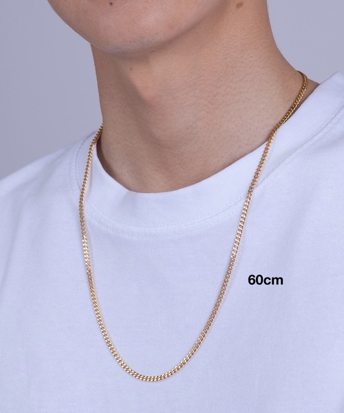 HYPE（ハイプ）の「【HYPE】ハイプ/ [ゴールド]3mmチェーン ネックレス/50cm,55cm,60cm（ネックレス・メンズ・ゴールド・50cm/60cm/55cm）」の7枚目の写真