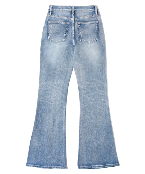 one way（ワンウェイ）の「センタースリットデニムフレアパンツ（デニムパンツ・レディース・ライトブルー/ブラック系その他/ダークブルー・S/M）」の8枚目の写真