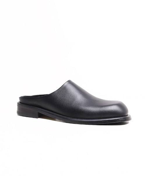 minsobi（ミンソビ）の「HANDMADE　レザーミュール（サンダル・メンズ・ブラック・27.5cm/26.5cm/25.5cm）」の2枚目の写真