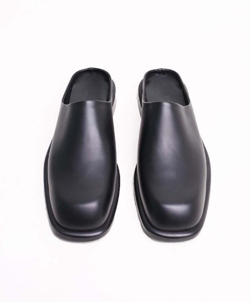 minsobi（ミンソビ）の「HANDMADE　レザーミュール（サンダル・メンズ・ブラック・27.5cm/26.5cm/25.5cm）」の3枚目の写真