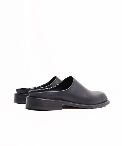 minsobi（ミンソビ）の「HANDMADE　レザーミュール（サンダル・メンズ・ブラック・27.5cm/26.5cm/25.5cm）」の4枚目の写真