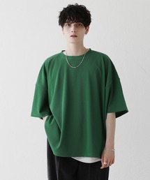 リップルプリーツビッグシルエットドルマンTシャツ