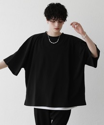 リップルプリーツビッグシルエットドルマンTシャツ